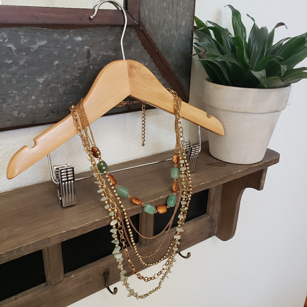 Multi-strand statement necklace